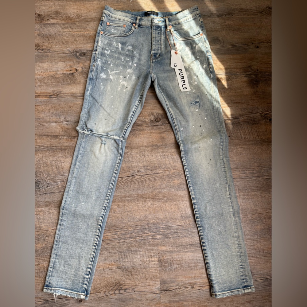 Purple jeans